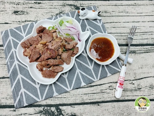 香烤小小骰子蔥牛肉~熱壓機食譜