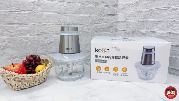 Kolin 歌林多功能食物調理機 KJE-MN333B｜ 切碎、絞肉、研磨、碎冰｜一機多用 做料理更輕鬆